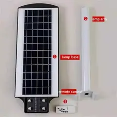 GENERICO - Foco Solar Led 120w Luminaria Full + Soporte + Control