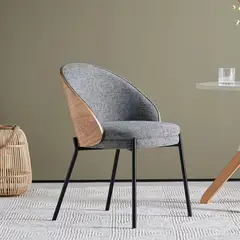 ASIMETRIKA - Silla AMALFI - Gris y madera