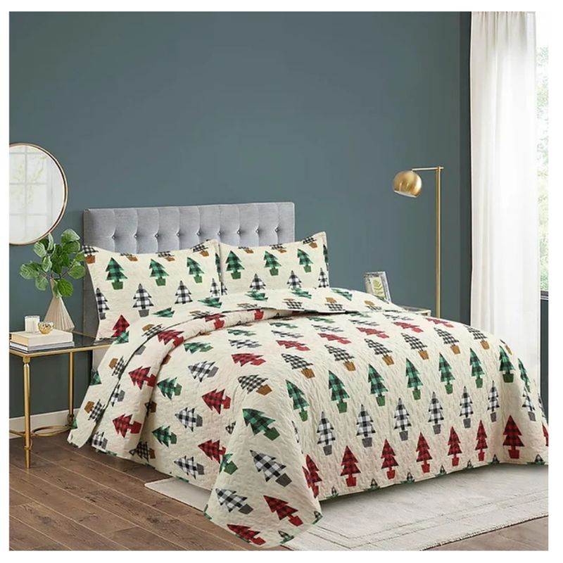GENERICO - Cubrecama Verano Estampados Quilt Plaza y Media 230x180cm