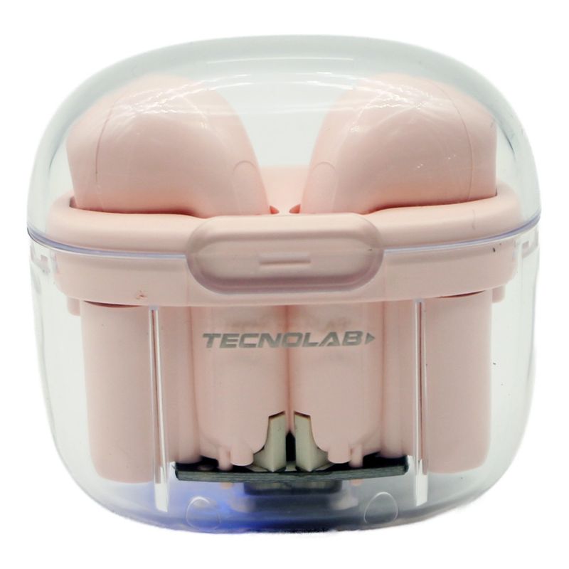 TECNOLAB - Audífonos Rosa Inalámbricos Bluetooth TWS - SC