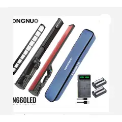YONGNUO - KIT FOCO LED YN660LED RGB + 2 BATERÍAS Y CARGADOR DUAL