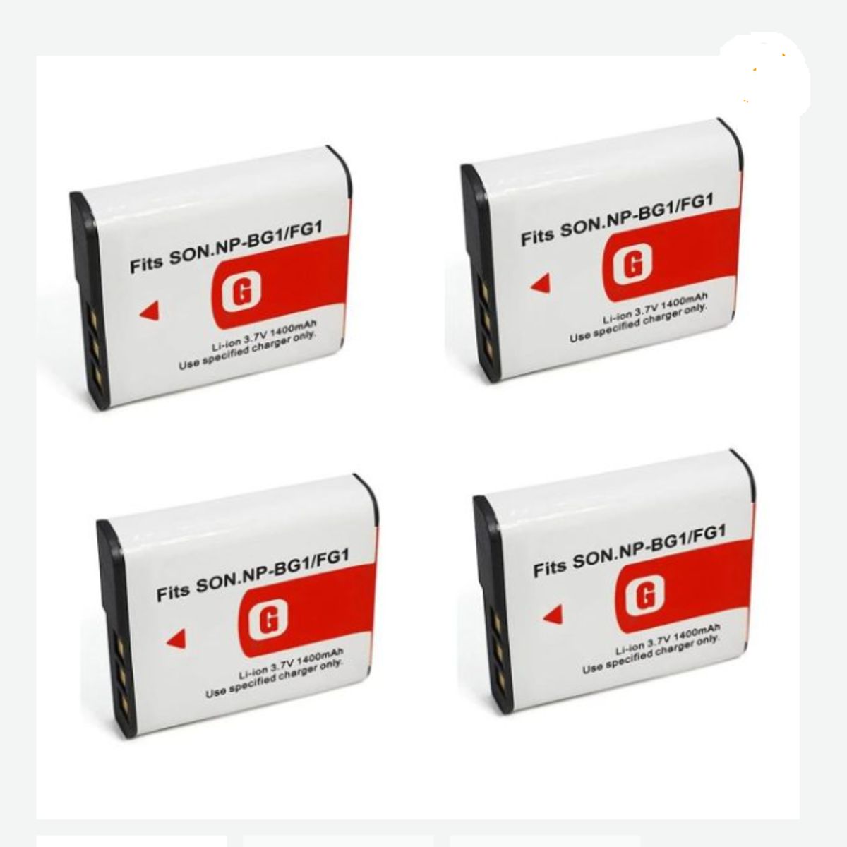 GENERICO - 4 BATERÍAS NP-BG1 NP-FG1 SONY ALTERNATIVA