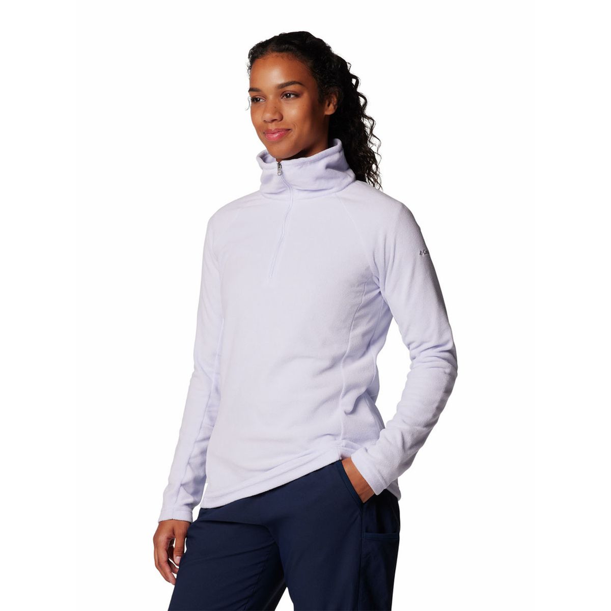 COLUMBIA - Polar Mujer Glacial Iv 1/2 Zip Azul Claro COLUMBIA