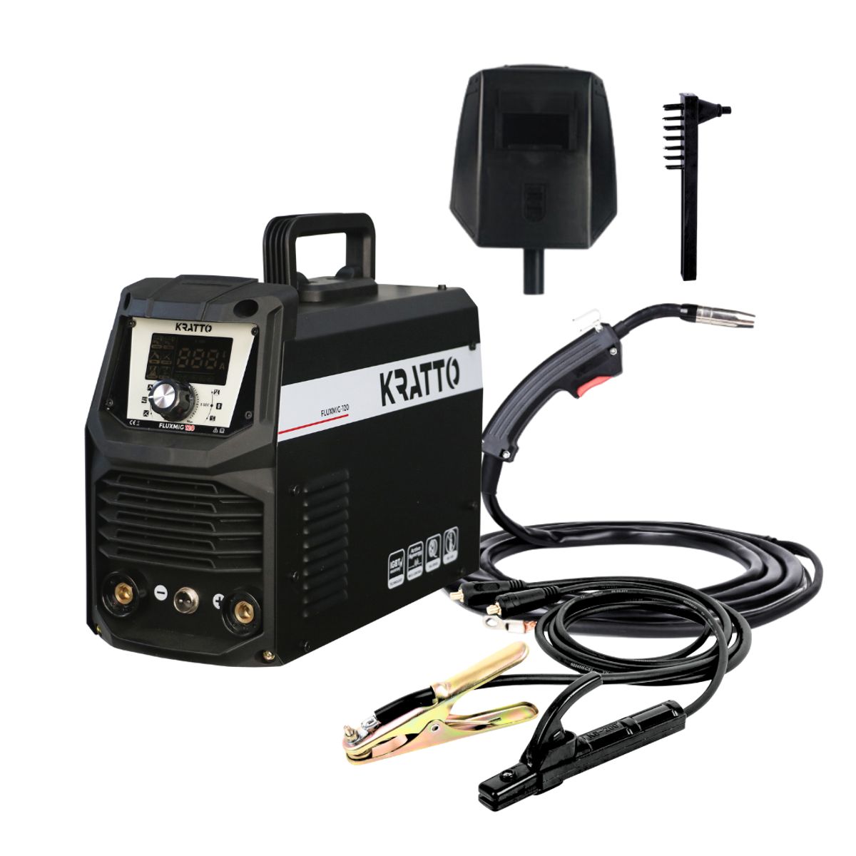 KRATTO - Soldadora FLUX MIG 120 Multiproceso 4 EN 1 - KRATTO [20-120A]