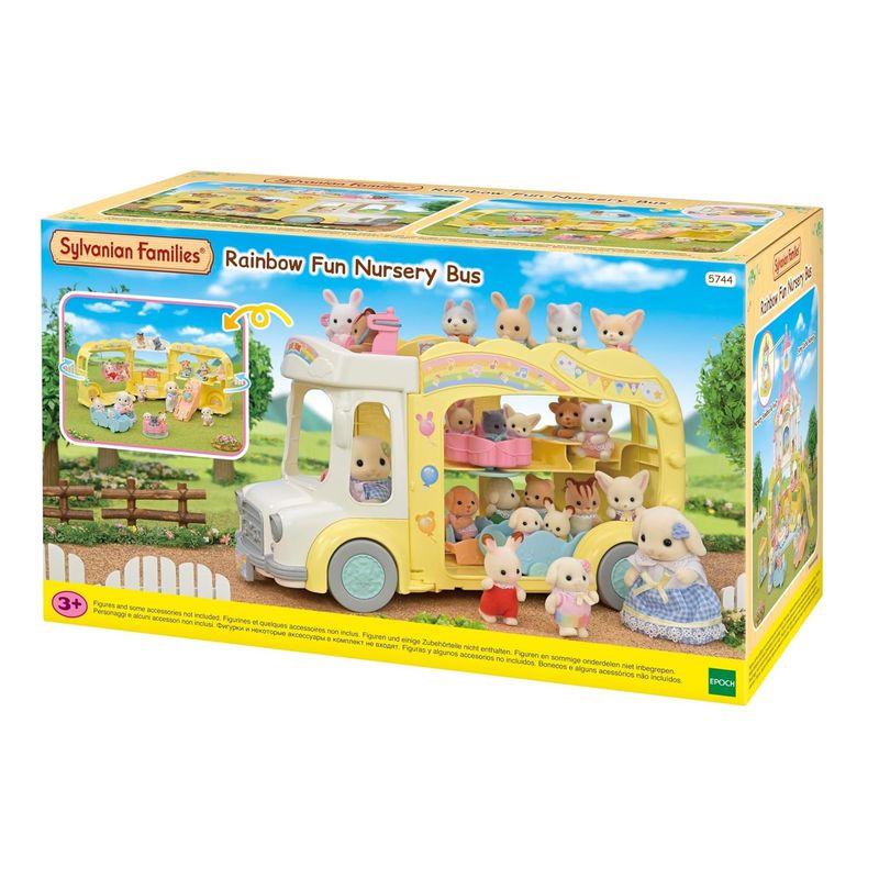 SYLVANIAN FAMILIES - Rainbow Fun Nursery Bus 5744 Sylvanian Families Juguete