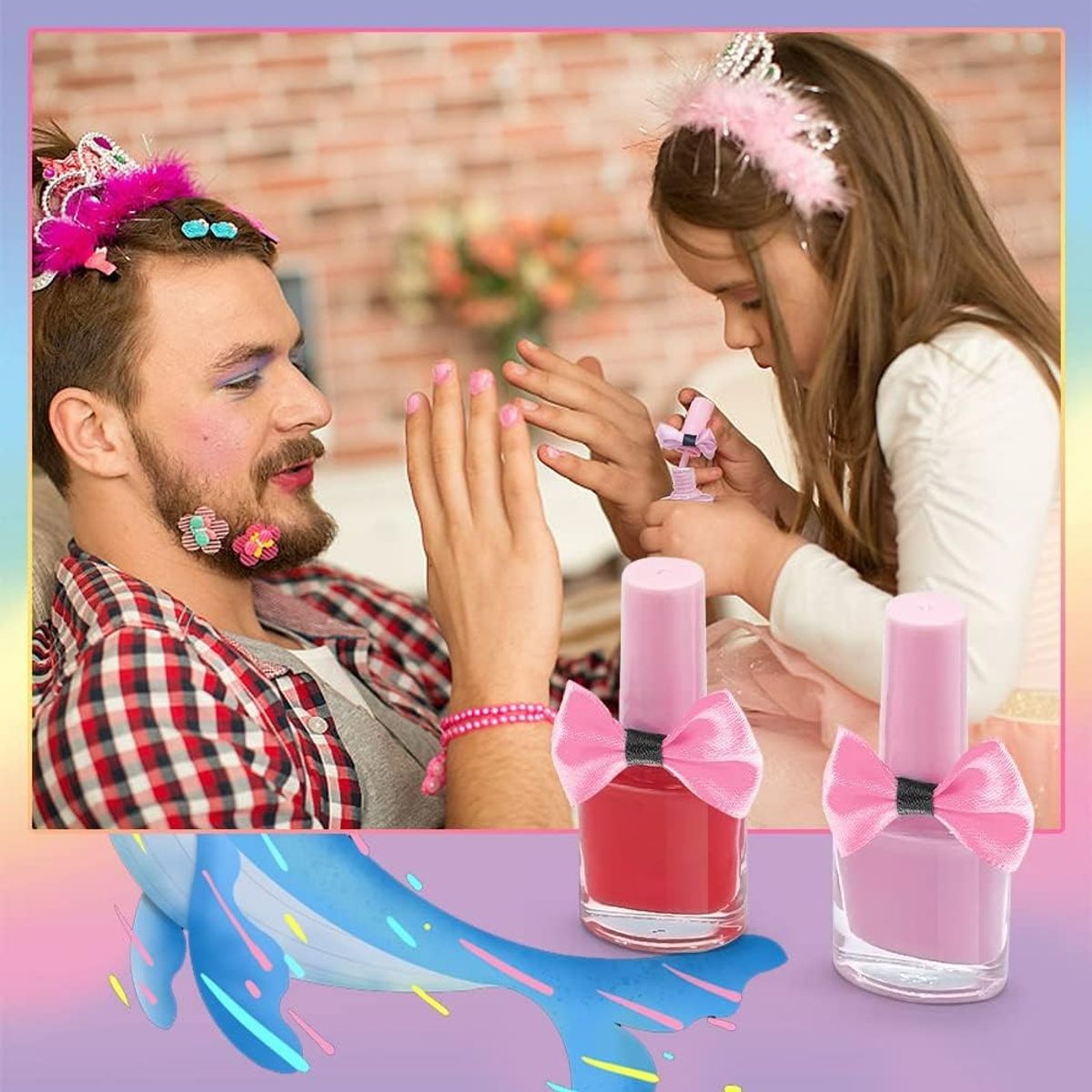 U BUY - Kit De Maquillaje Para Niñas Juguete Cosméticos No Tóxicos