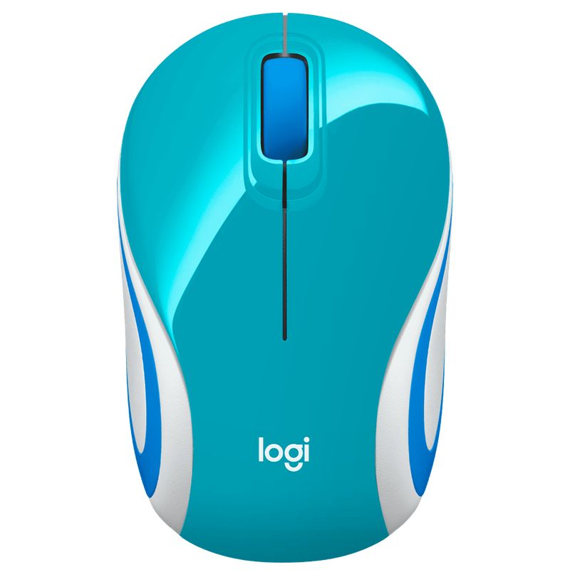 LOGITECH - MINI MOUSE LOGITECH INALAMBRICO M187 CELESTE 910-005363