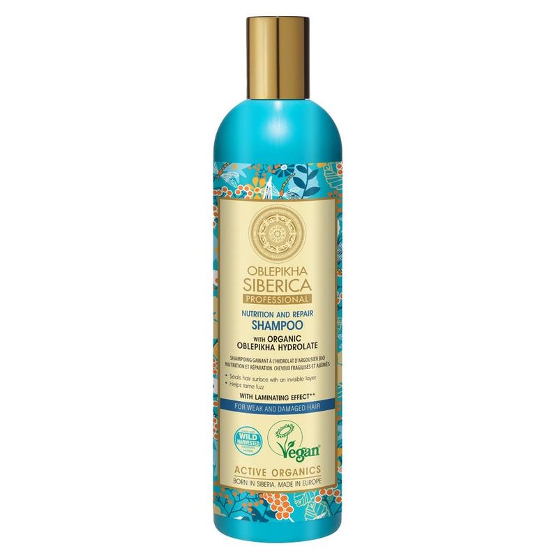 NATURA SIBERICA - Shampoo Cabello Débil y Dañado Organic Oblepikha 400 ml