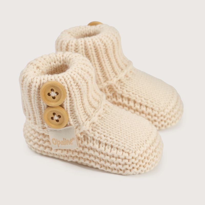 OPALINE - Pantufla Unisex bebé Beige 39740 Opaline