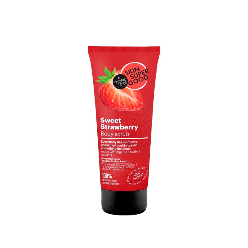 ORGANIC SHOP - Exfoliante Corporal Frutilla Boost Vitamina C 200 ml