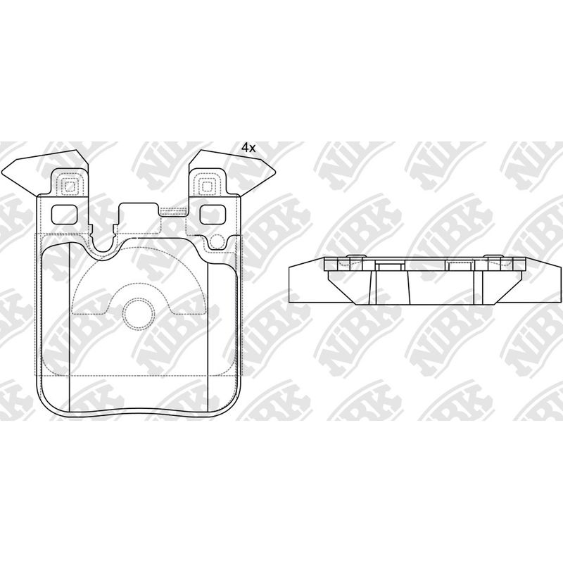 GENERICO - PASTILLA FRENOS TRASERAS BMW 114i-116i-118i-120i 2014 - 2019