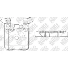 GENERICO - PASTILLA FRENOS TRASERAS BMW 114i-116i-118i-120i 2014 - 2019