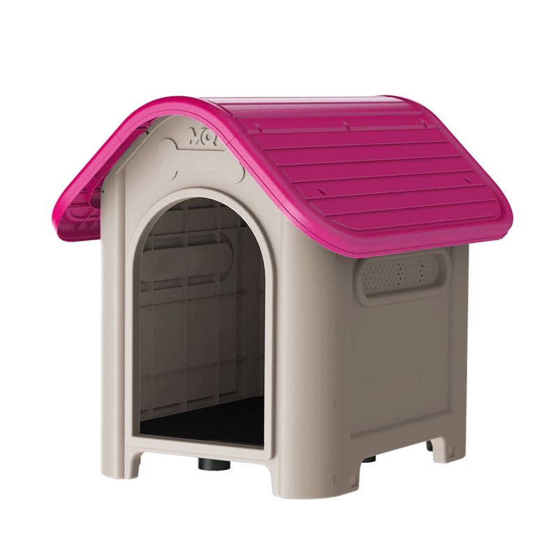 QRUBBER - Casa Mascotas Perro Raza Grande Fucsia MQ QRubber