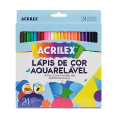 GENERICO - Acrilex Lapices De Colores Acuarelables 24 Colores + Pincel