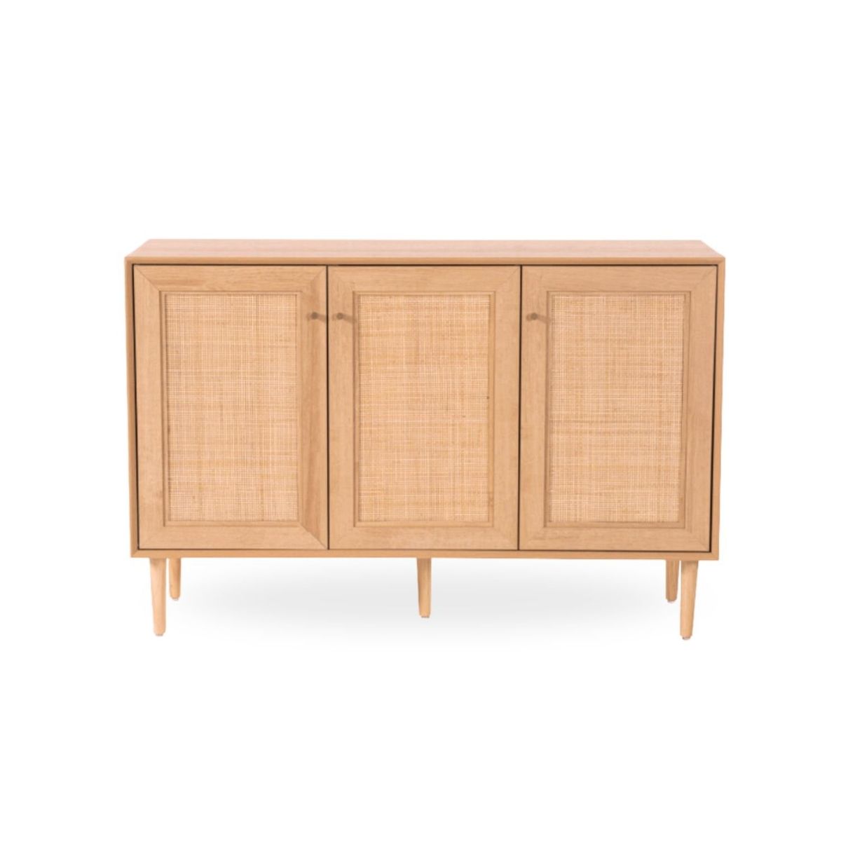 SANTU HOME & DECO - Mueble Recibidor 3 Puertas Tejido Natural