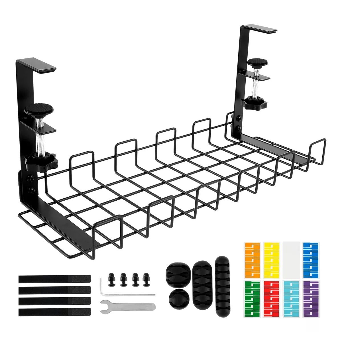 KUANGYE - Organizadores De Cables De Escritorio De Metal