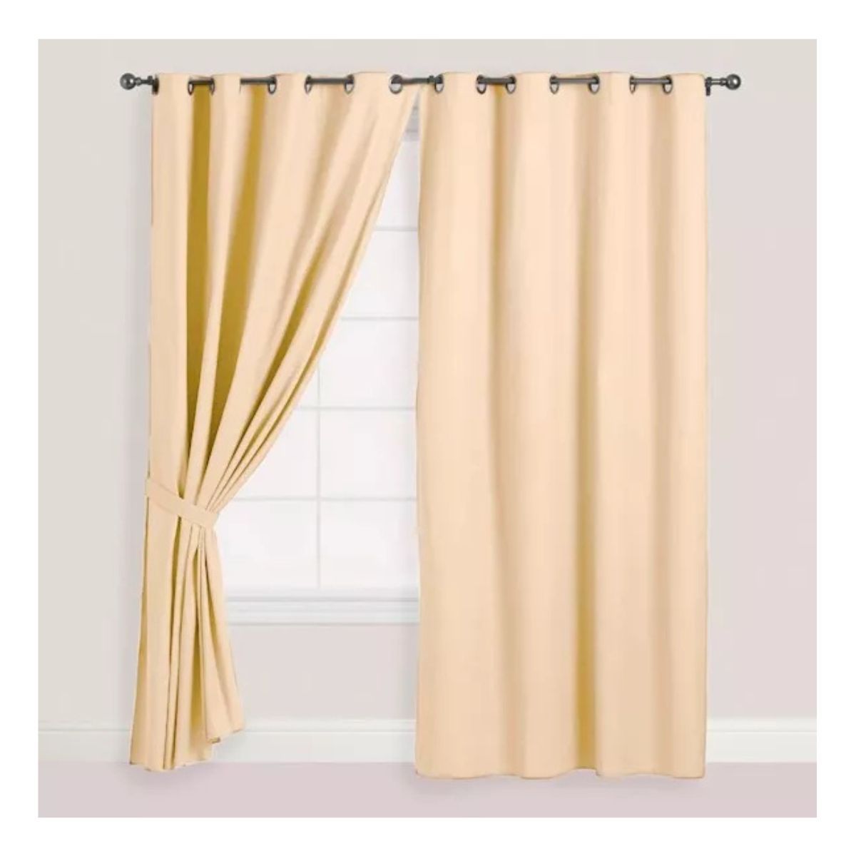 TODODESCUENTO - Cortina De Paño Semi Blackout 140x240cm 1 Paño- BEIGE