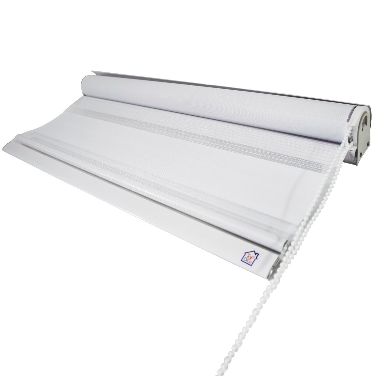 TODODESCUENTO - Cortina Roller Zebra Blackout 120x120cm - Blanco