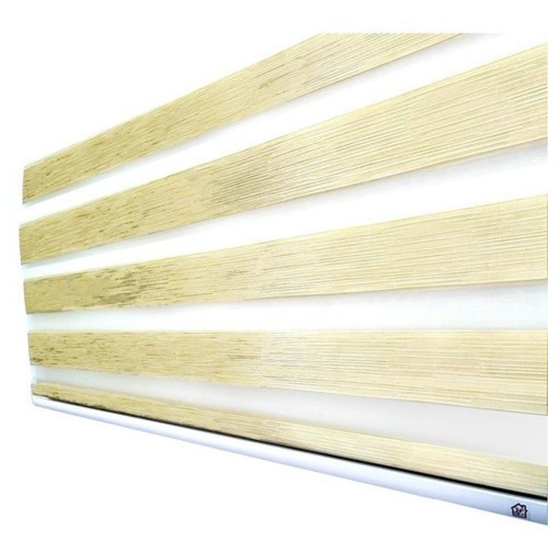 TODODESCUENTO - Cortina Roller Zebra 180x240cm Dorado, Dorada