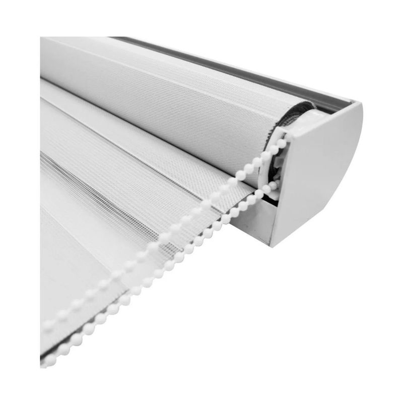 TODODESCUENTO - Cortina Roller Zebra 60x240cm - Blanco
