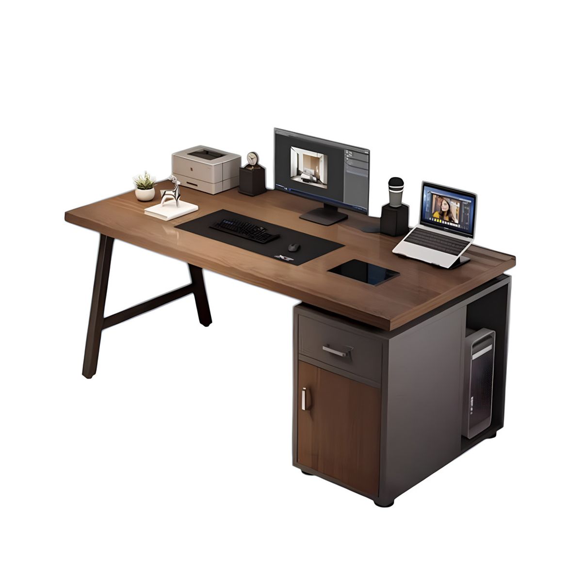 LUBABYCAS - Escritorio 120cm Con Cajones Y Compartimiento Sky LuBabycas