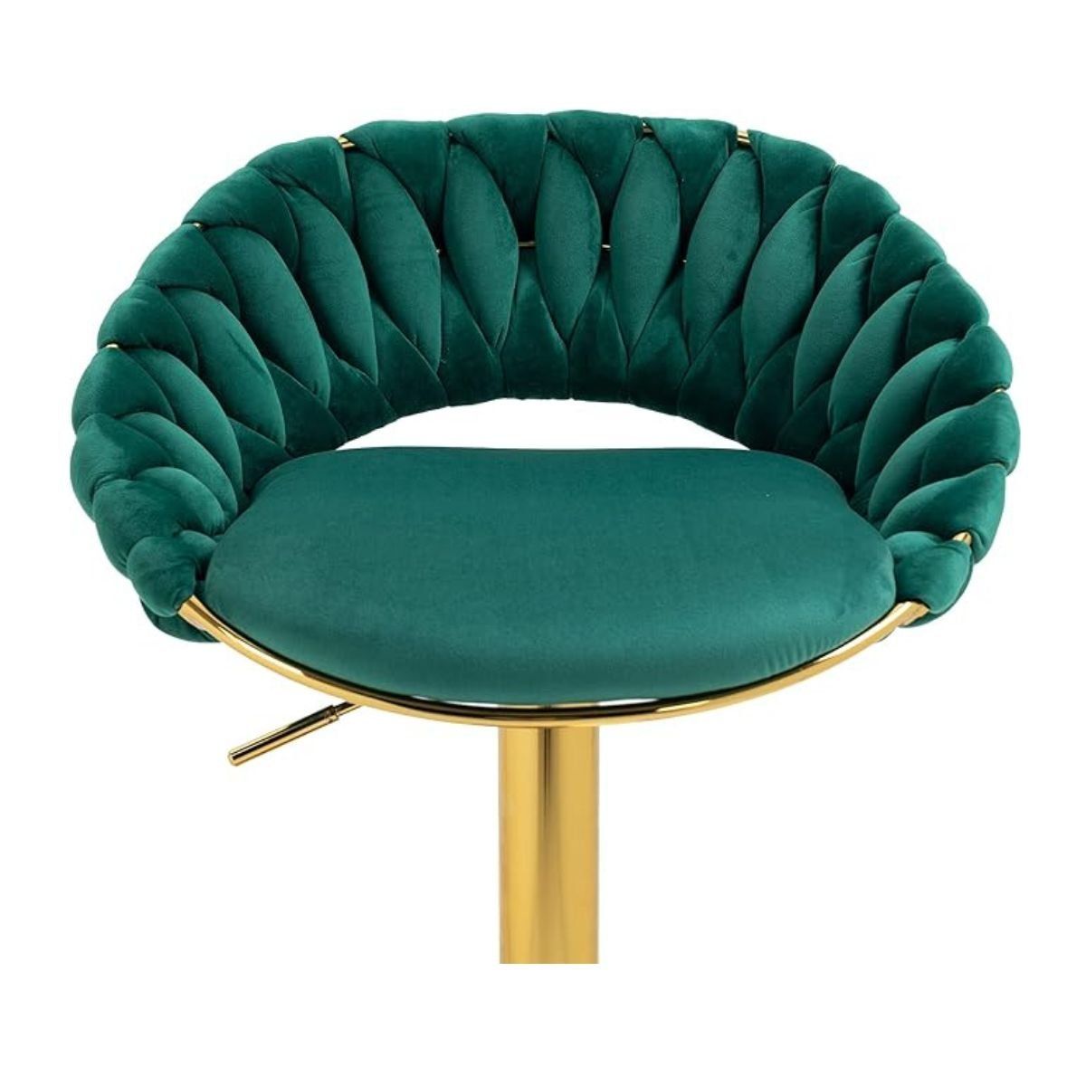 TODODESCUENTO - Pack 2 Taburetes Deluxe Terciopelo Verde