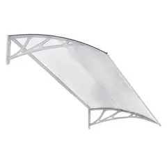 GENERICO - Alero listo 0.80x1.50mt transparente base blanca Bighouse