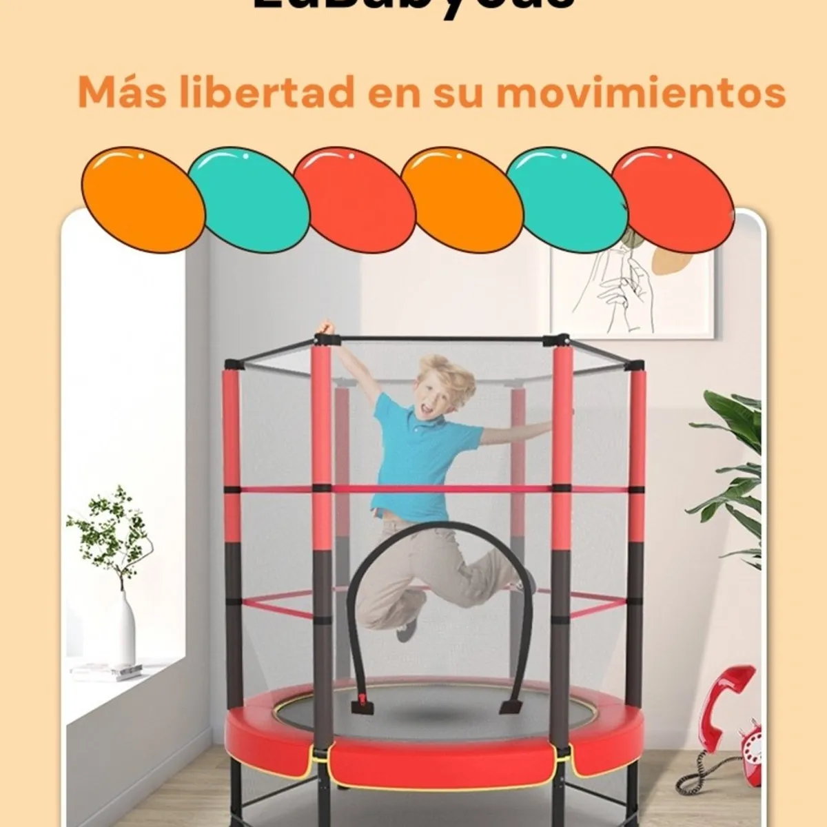 LUBABYCAS - Cama Elástica Diseño Alto 140cm iFree LuBabycas