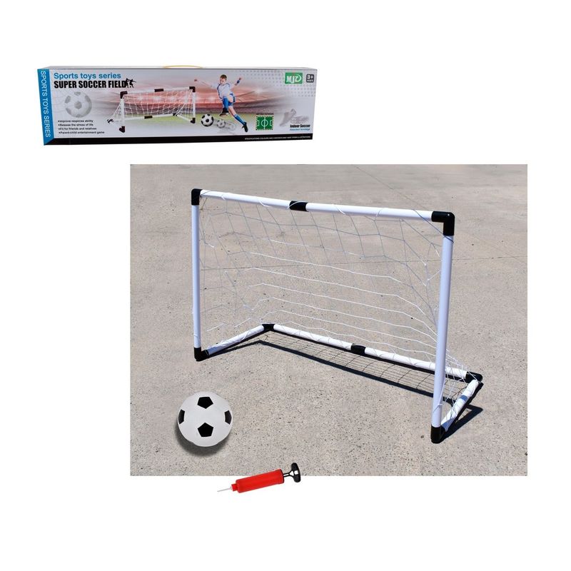 ANSALDO - Arco De Futbol Con Pelota Inflable Y Bombin
