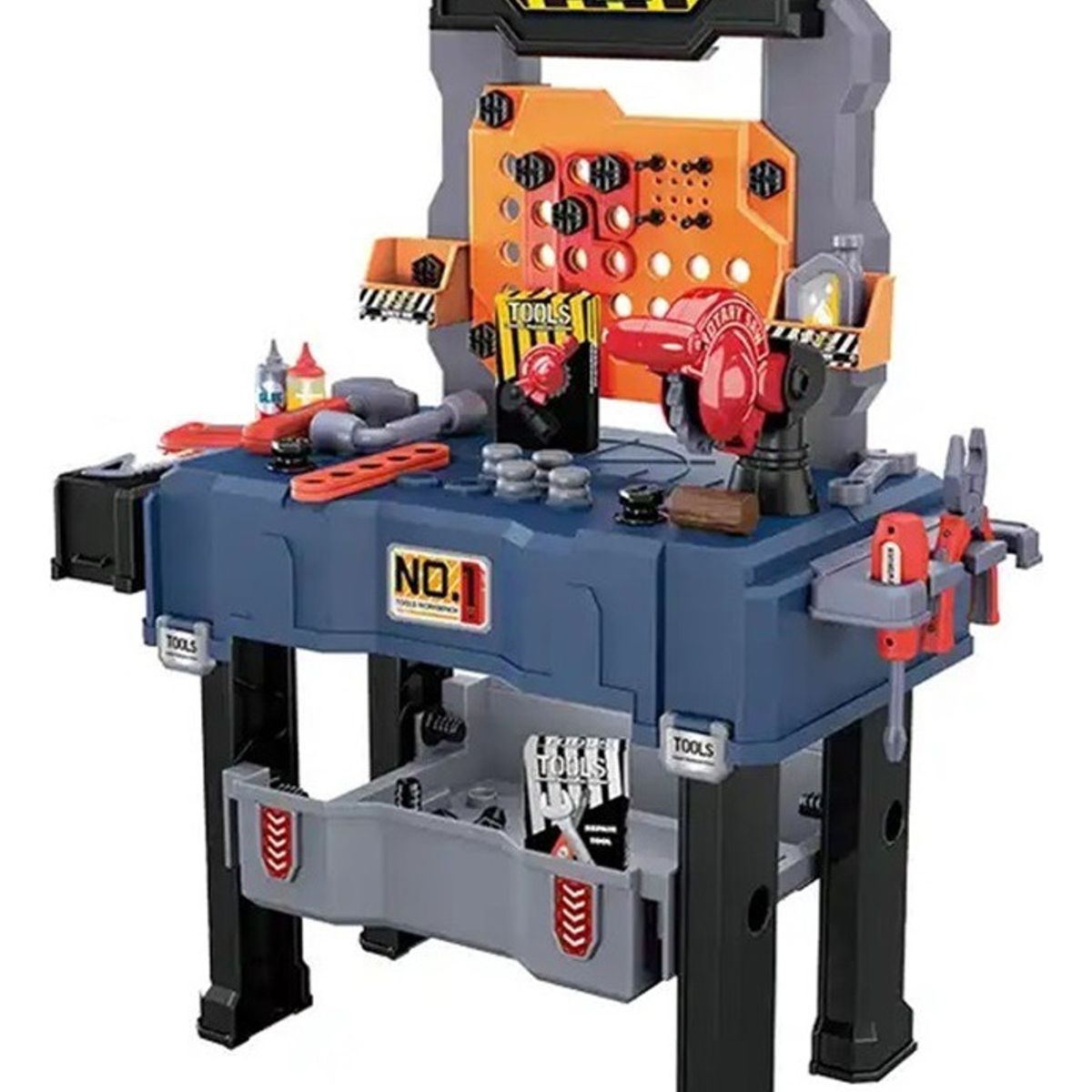 GENERICO - Set Juego Banco De Herramientas 2 En 1, 65 Piezas Mesa Azul