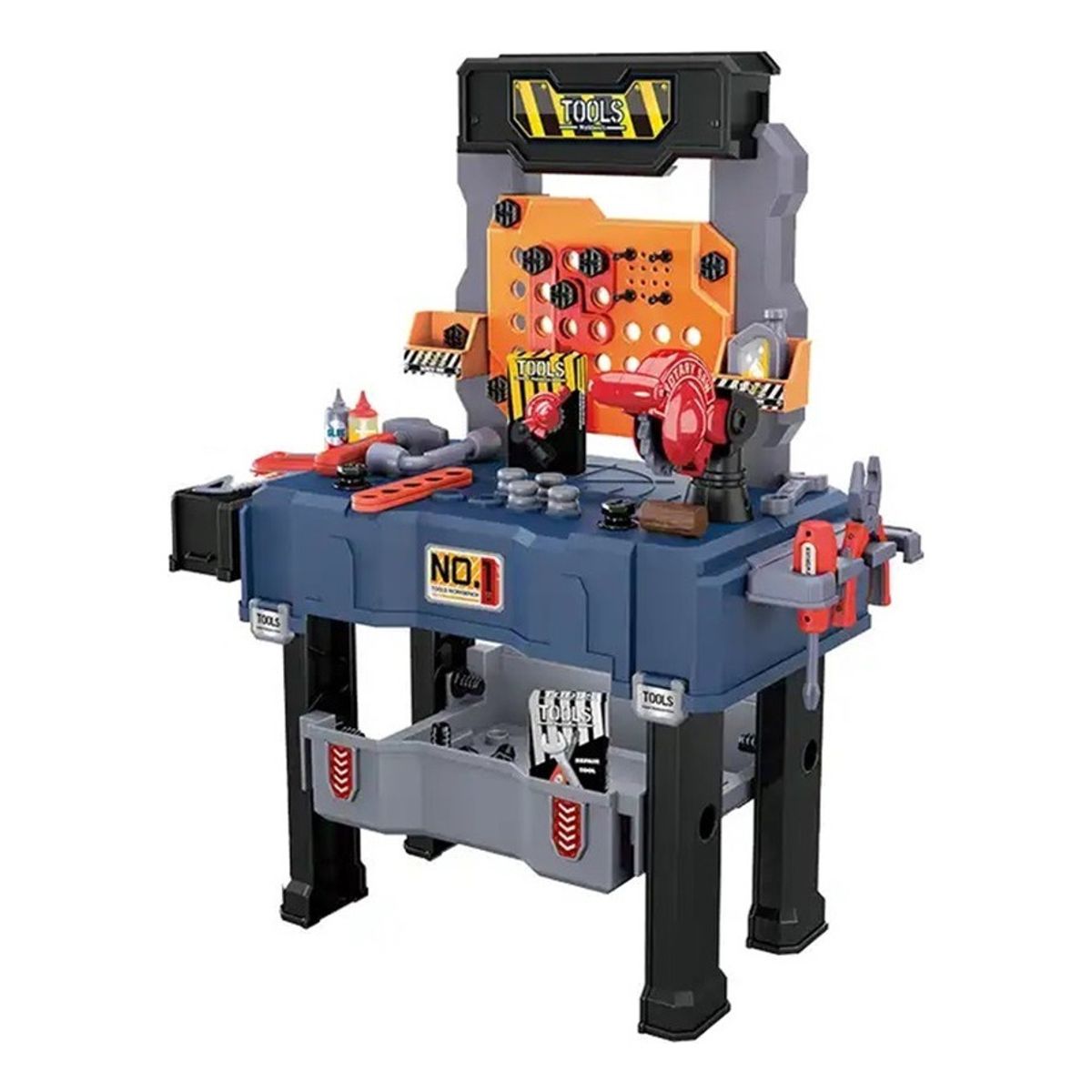 GENERICO - Set Juego Banco De Herramientas 2 En 1, 65 Piezas Mesa Azul