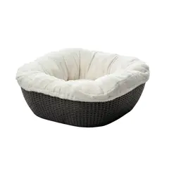 QRUBBER - Cama para Mascotas Acolchada Café Oscuro MQ