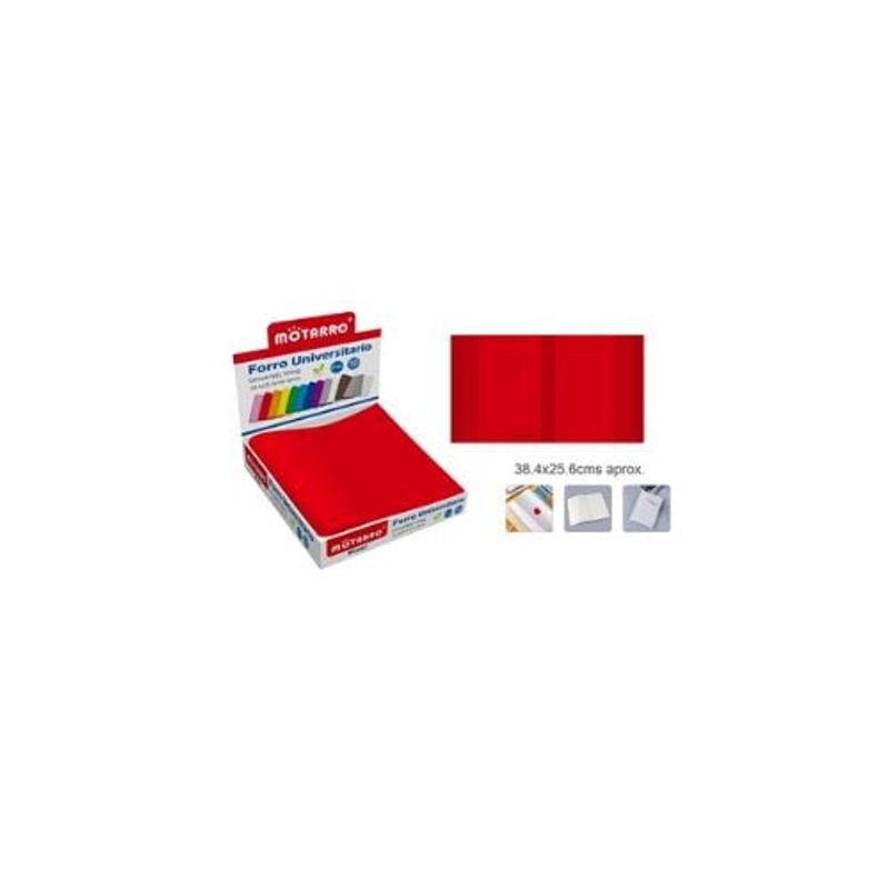 GENERICO - Forro Universitario Rojo 38 4 25 6 Cm