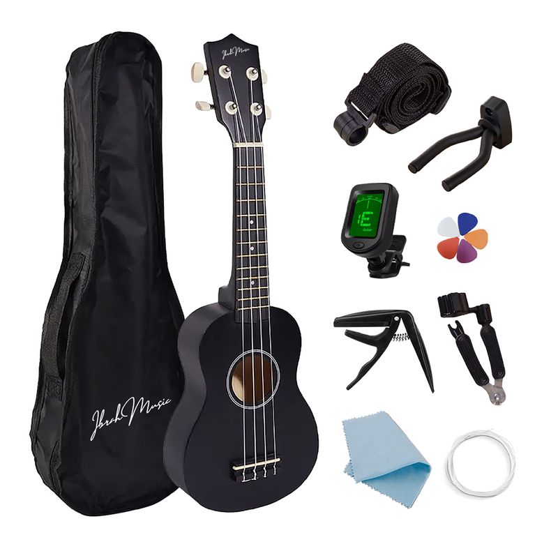 IBRAH - Ukelele Soprano Concierto 21 Pulgadas Ibrah + Accesorios