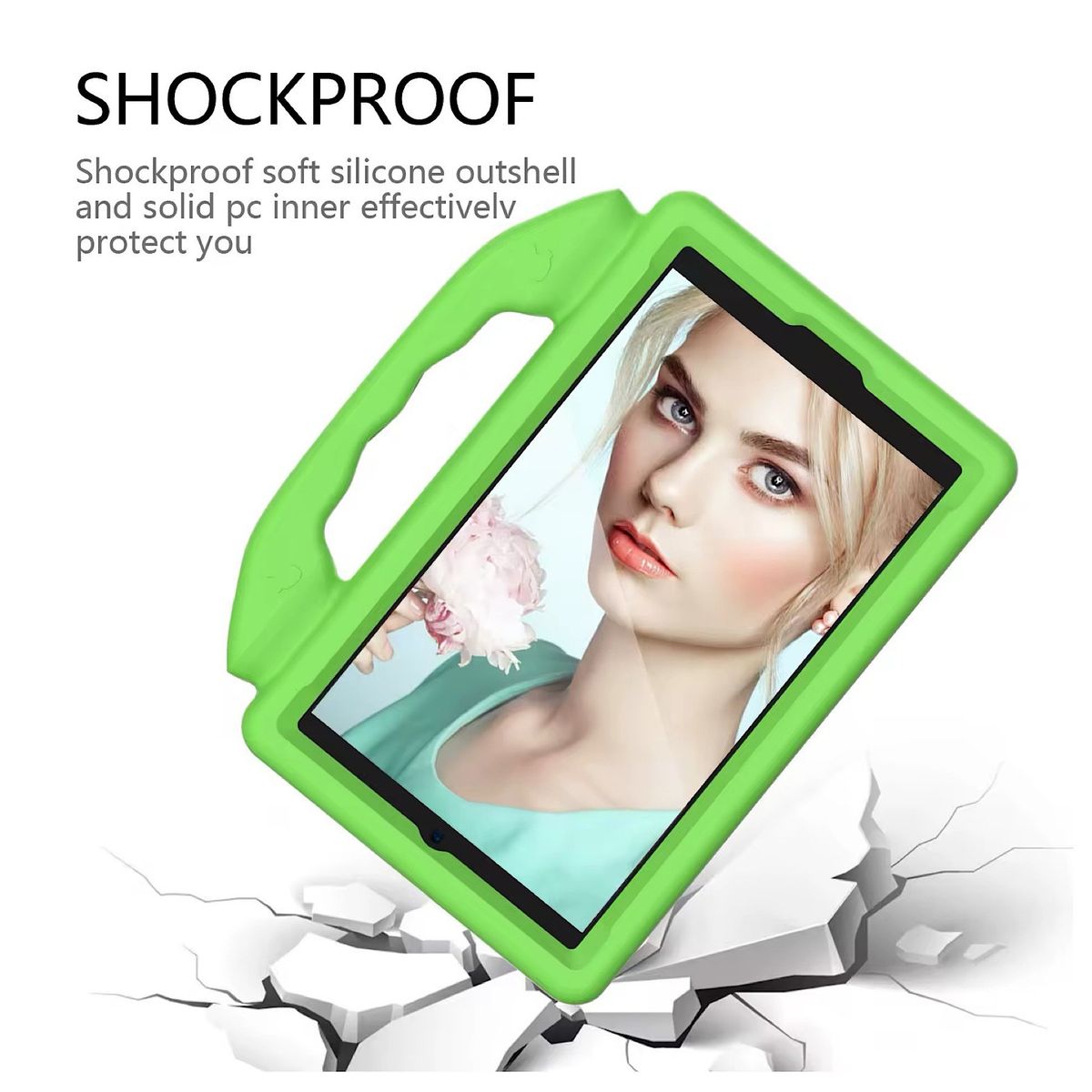 GENERICO - Carcasa Para Samsung Tab A9 De 8.7 niños - Verde