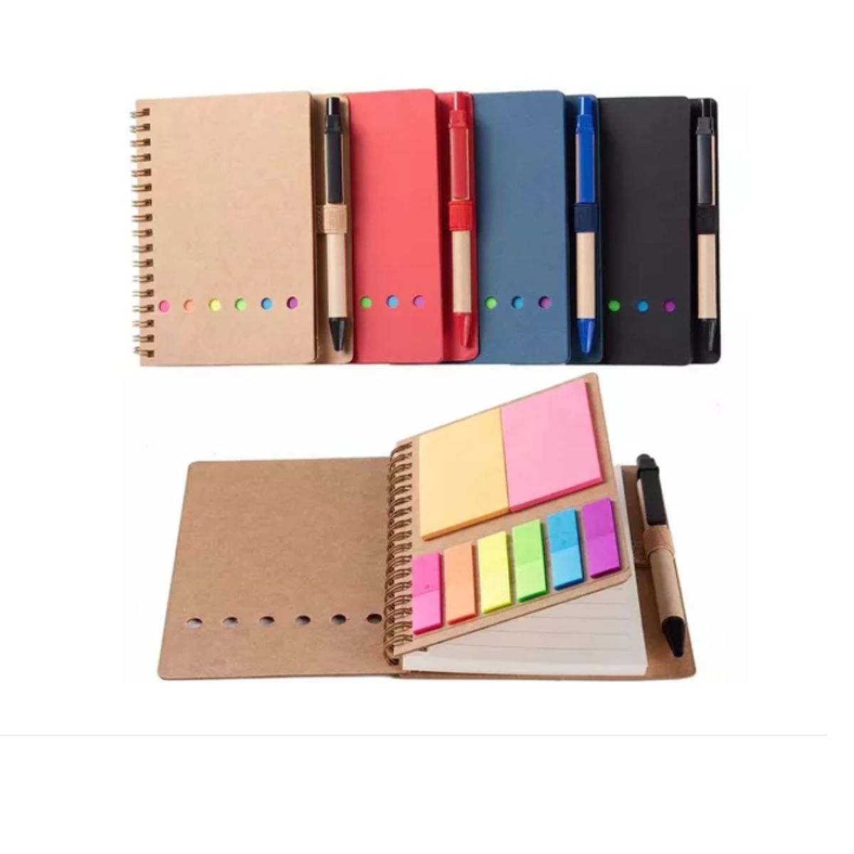 GENERICO - Cuaderno Inteligente 70 Hojas Con Pluma Y Notas Adhesiva