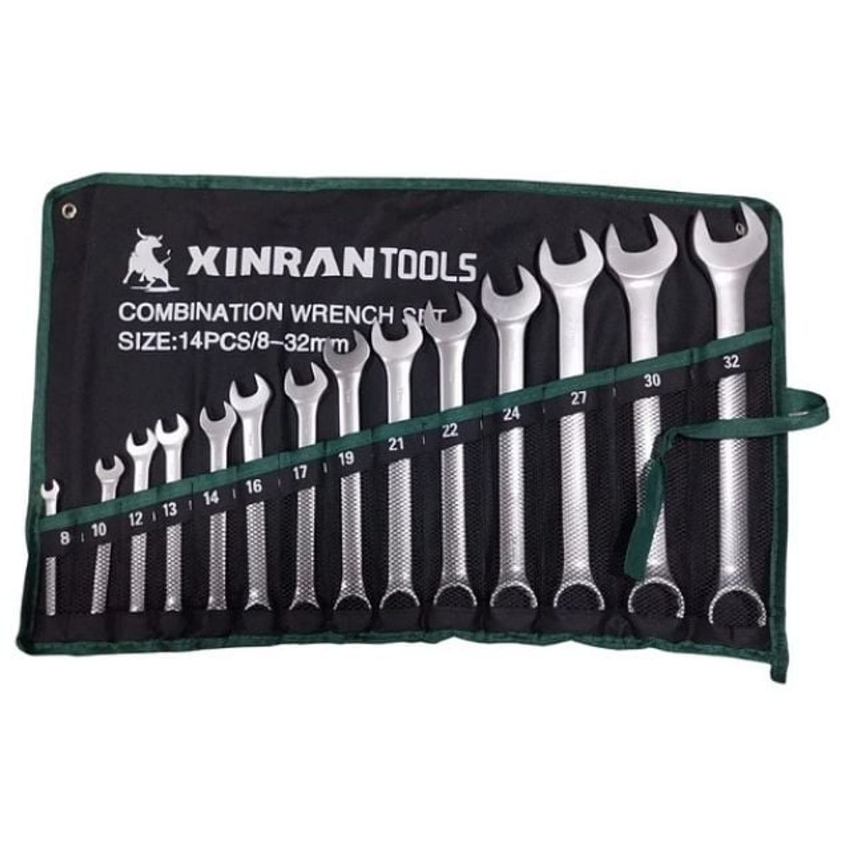 GENERICO - Juego De 14 Llaves Combinadas Métricas Estándar Desde la 8 a la 32MM De Doble Uso