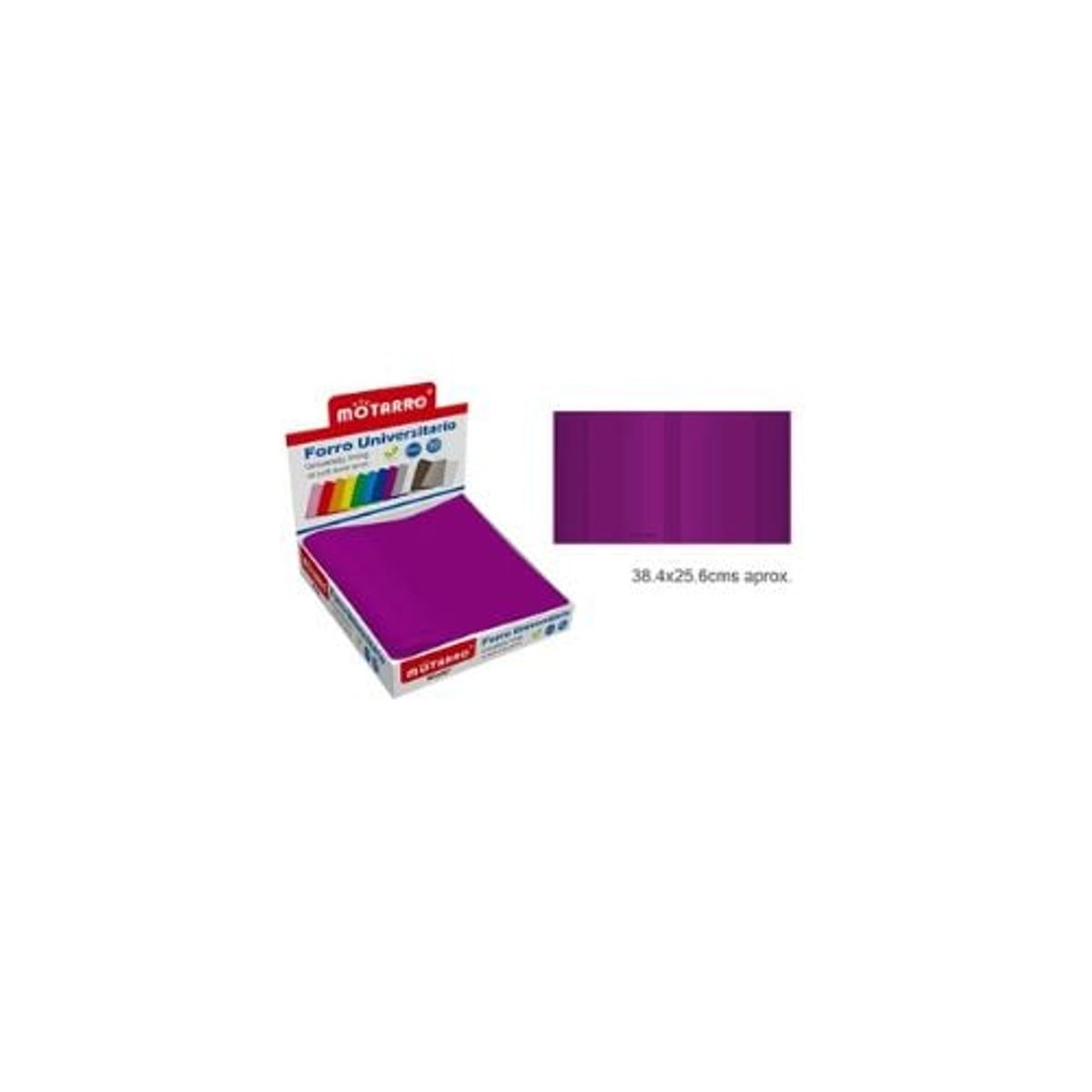 GENERICO - Forro Universitario Morado 38 4 25 6 Cm.