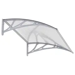 GENERICO - Alero listo 0.80x1.00mt transparente Base blanca Bighouse