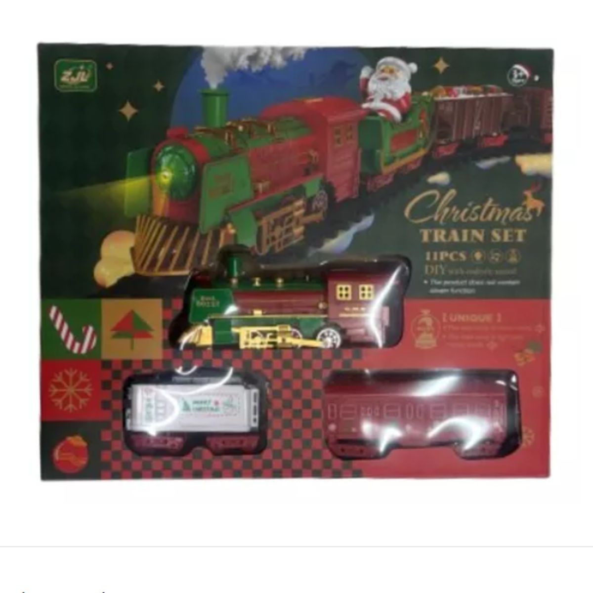 GENERICO - Juguete Tren Locomotora Humo Navidad Eléctrico