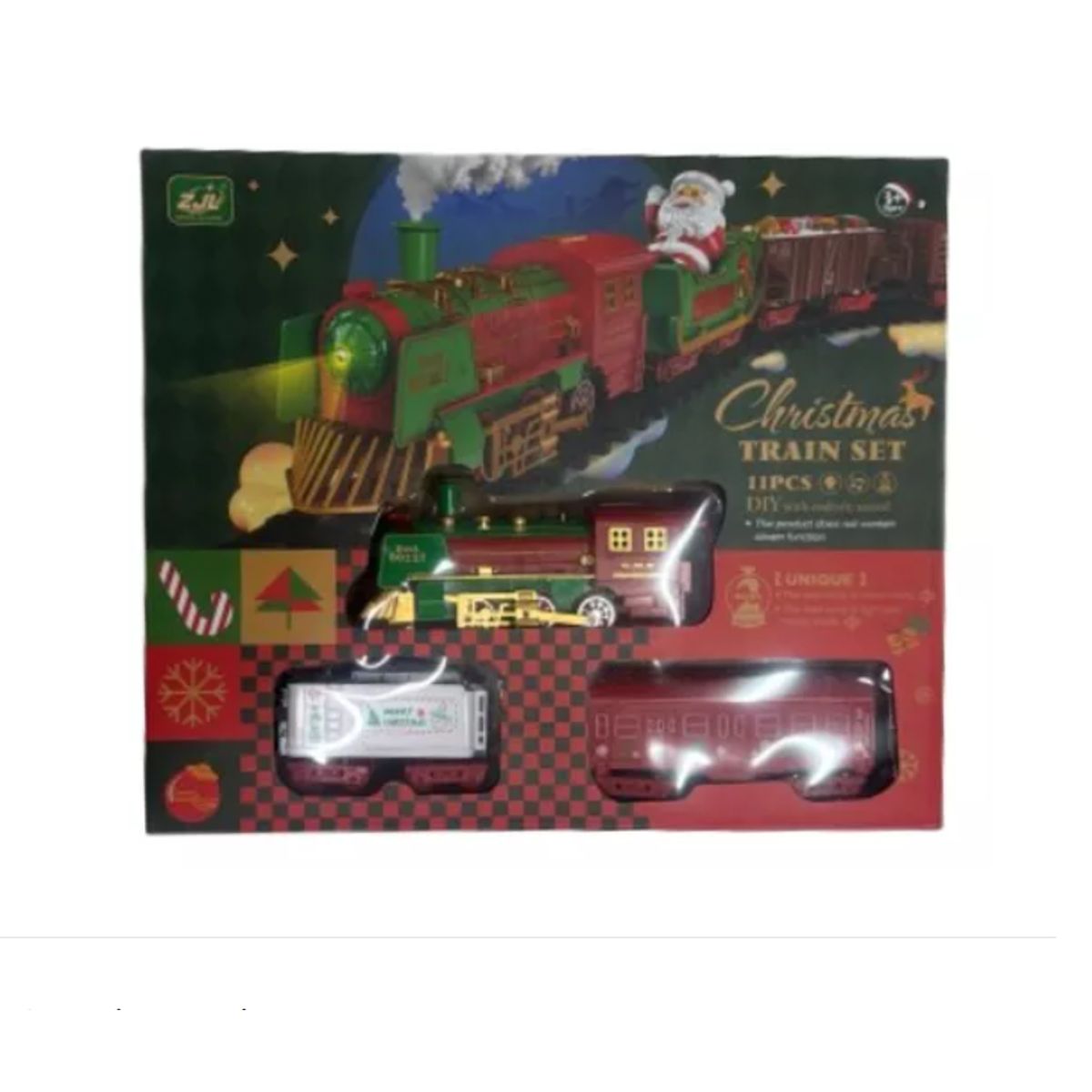 GENERICO - Juguete Tren Locomotora Humo Navidad Eléctrico