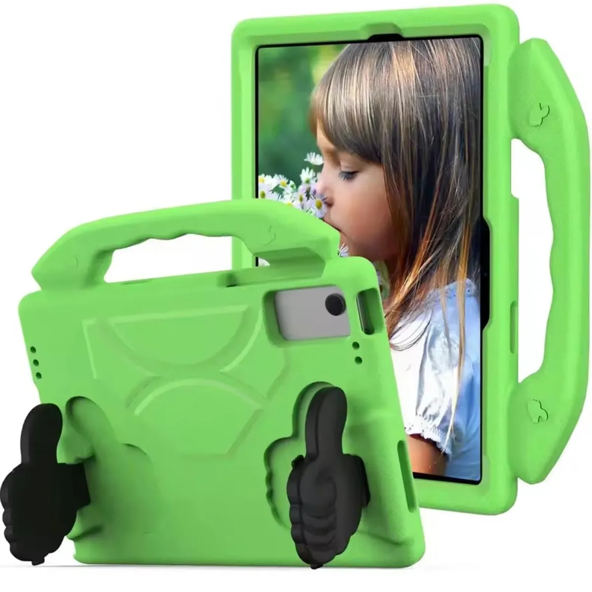 GENERICO - Carcasa Tab Samsung A9 Plus De 11 Niños Antigolpe - Verde