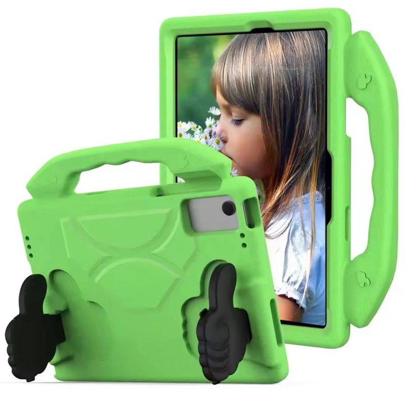 GENERICO - Carcasa Tab Samsung A9 Plus De 11 Niños Antigolpe - Verde