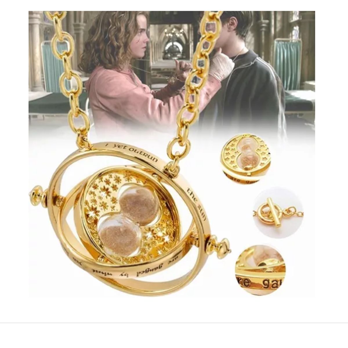 GENERICO - Collar Giratiempo Time-turner Hermione Granger Harry Potter