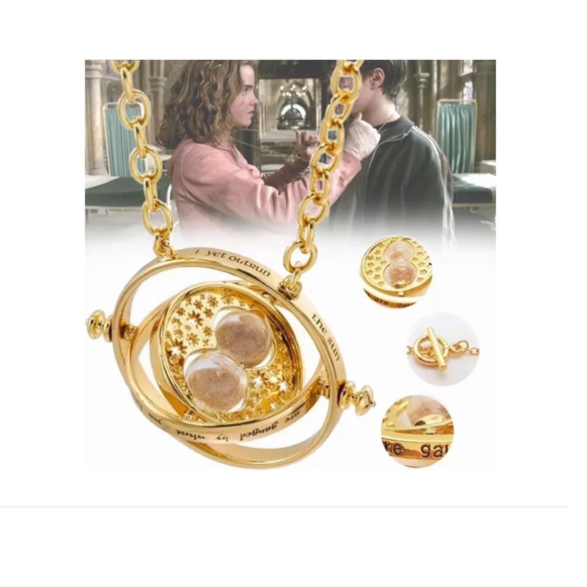 GENERICO - Collar Giratiempo Time-turner Hermione Granger Harry Potter