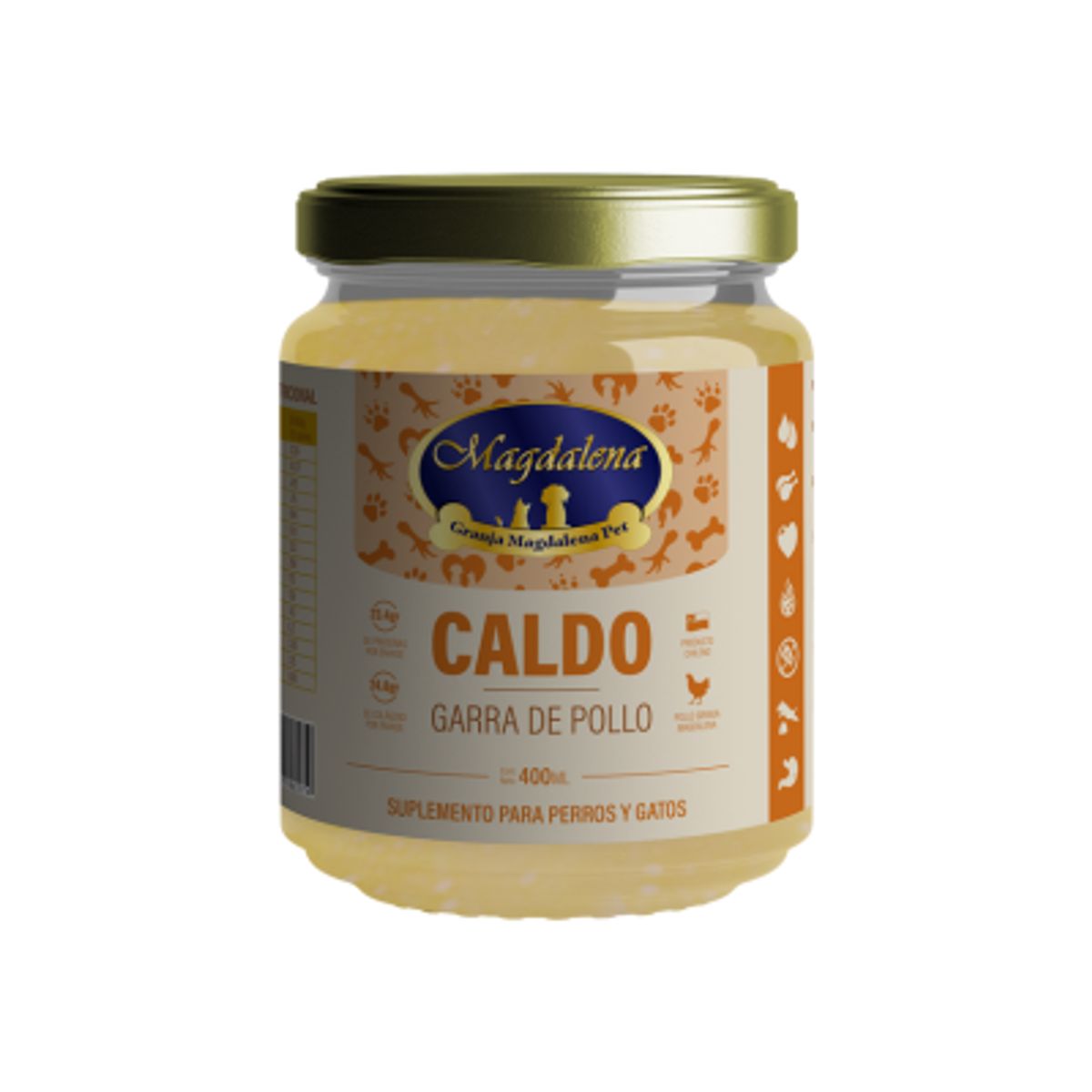 GRANJA MAGDALENA - Caldo de Garra 400 Ml - Granja Magdalena Pet