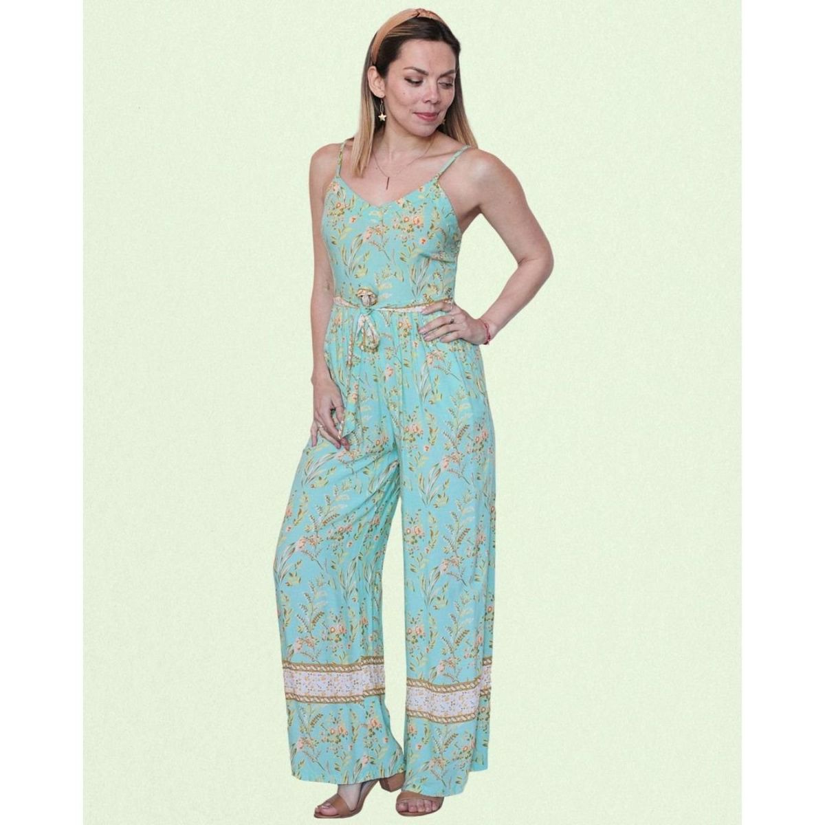 LIKE SHOP - Enterito Premium Casual Diseño Pabilos Ajustables Floreado 237