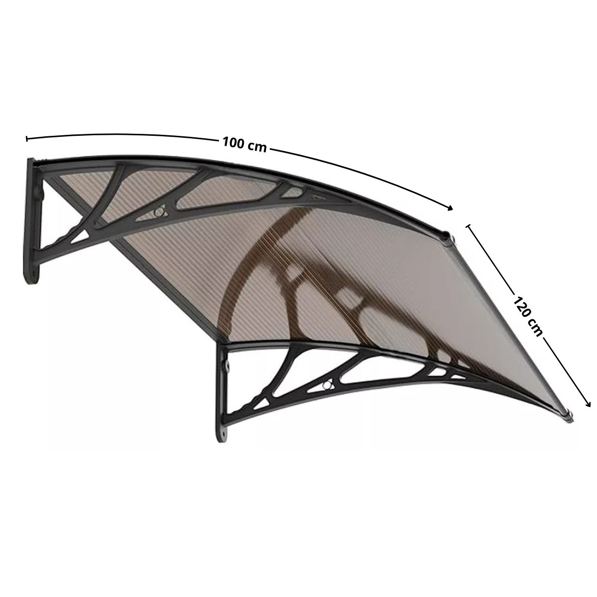 GENERICO - Alero listo 1.0x1.20mt curvo bronce Bighouse