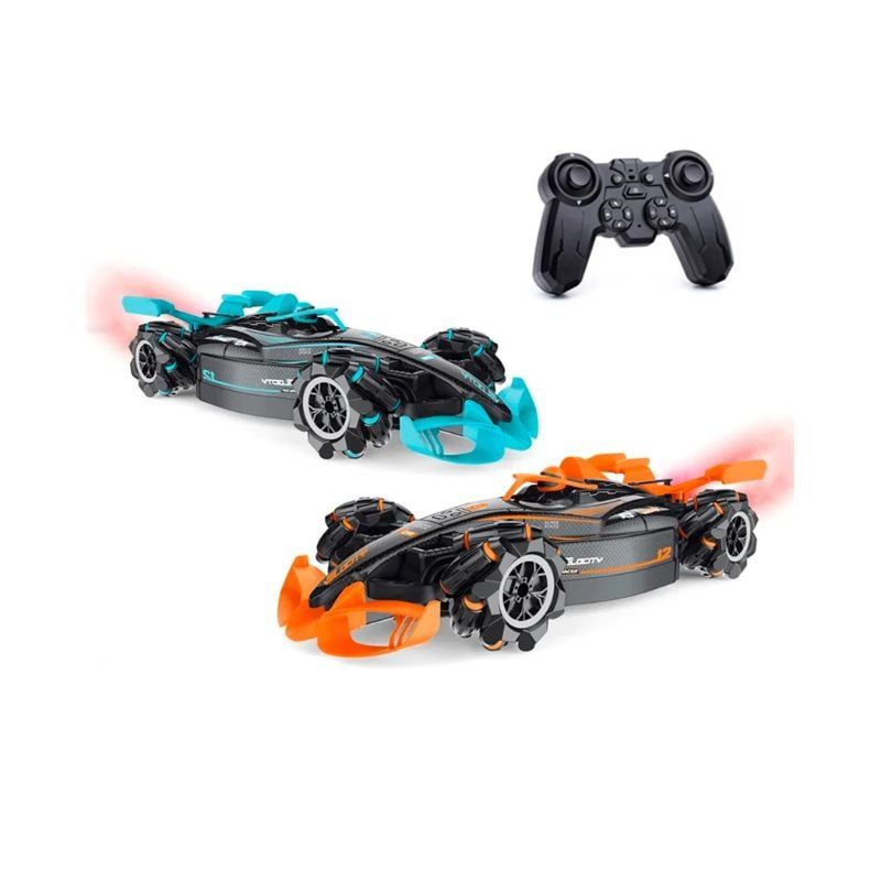 GENERICO - Auto Fórmula 1 Grande Control Remoto Giro 360 Humo Premium - Azul