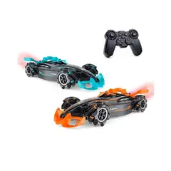 GENERICO - Auto Fórmula 1 Grande Control Remoto Giro 360 Humo Premium - Azul